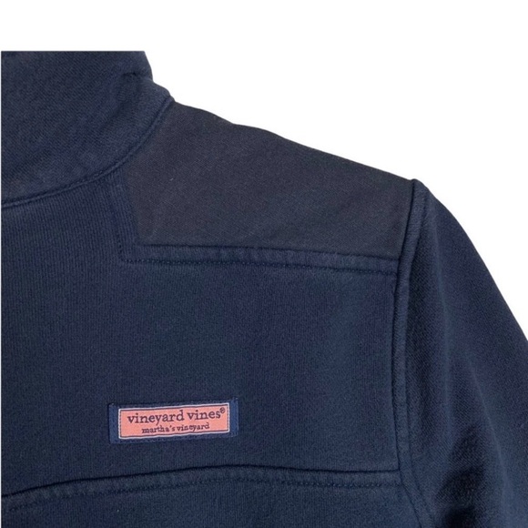 Vineyard Vines 1/2 Zip Shep Sweater Blue Size Women’s Medium - Picture 9 of 10